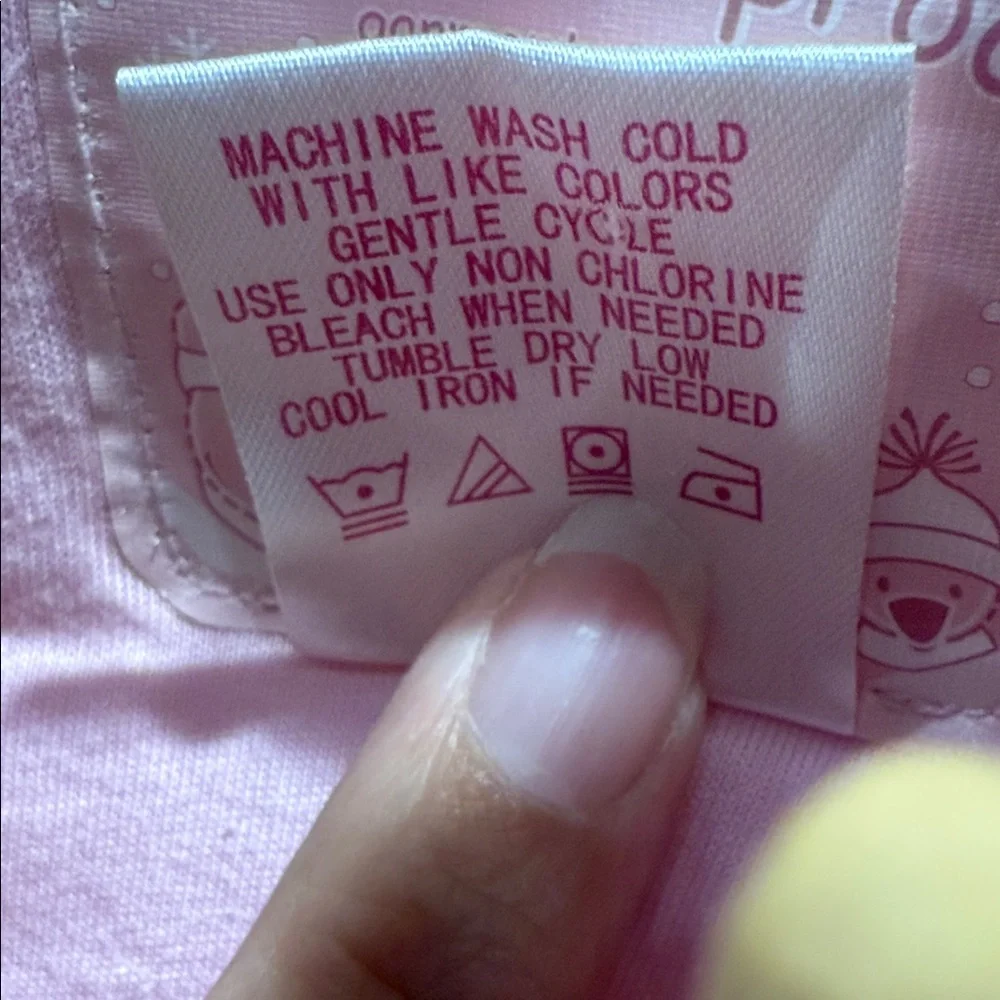 Weatherproof Pink and Cream Kids One Piece Winter Coat with Sheep, Size 3/6 mo